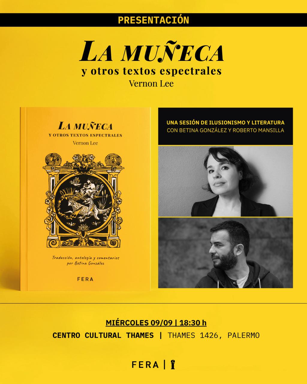 Presentación de La muñeca y otros textos espectrales